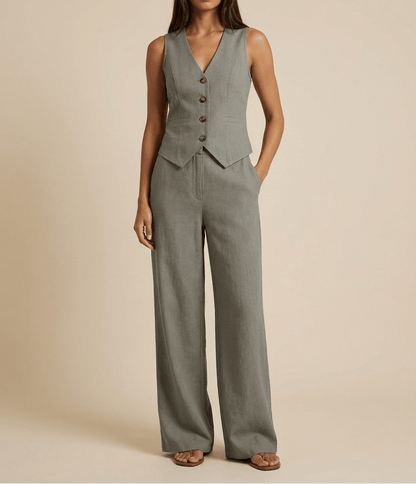 Mathilde | Women's Wide Leg Trouser Set
