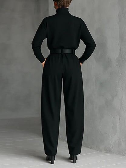 Colombe | Turtleneck Straight-Leg Trouser Set