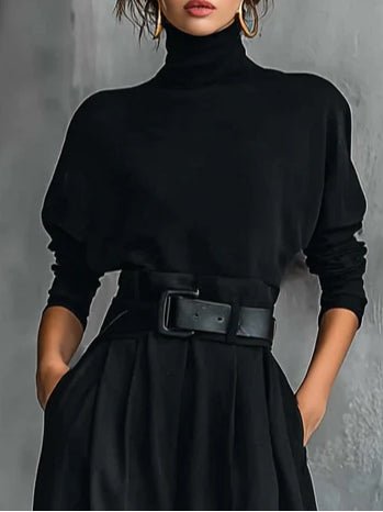 Colombe | Turtleneck Straight-Leg Trouser Set