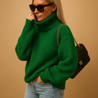 Alvienne | Turtleneck Knit Jumper Relaxed Fit