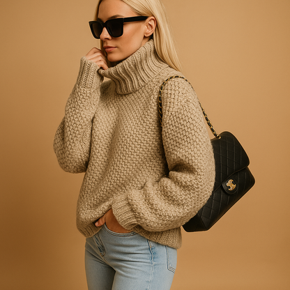 Alvienne | Turtleneck Knit Jumper Relaxed Fit