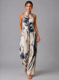 Josephine | Women's Halter Wide Leg Jumpsuit