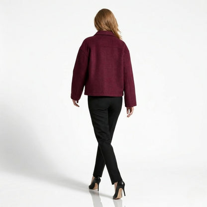 Adrienne | Wool Blend Zip-Up Jacket