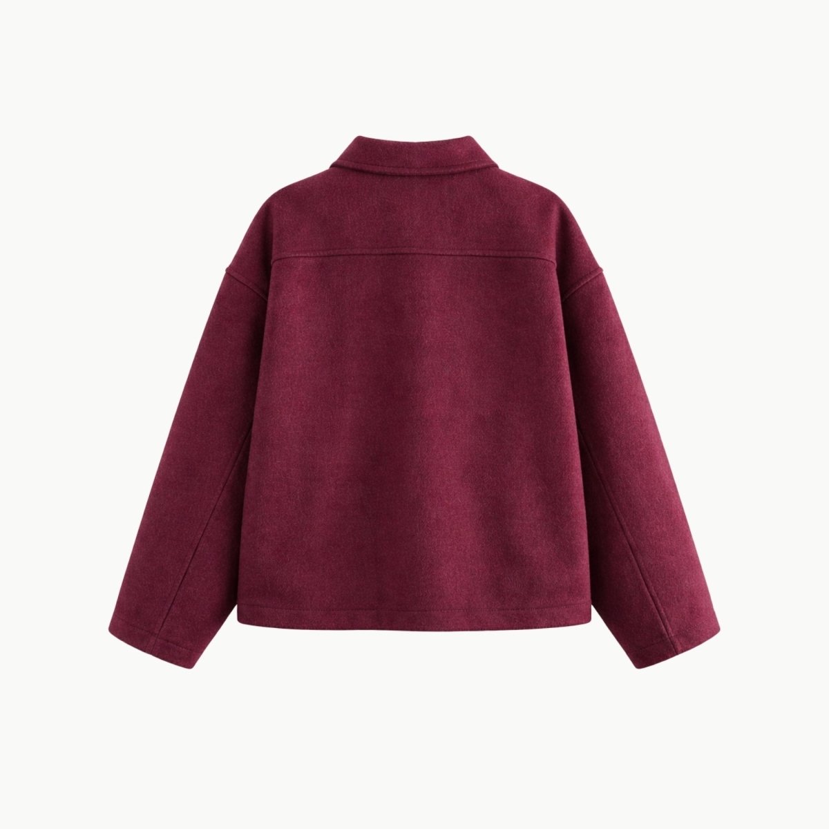 Adrienne | Wool Blend Zip-Up Jacket
