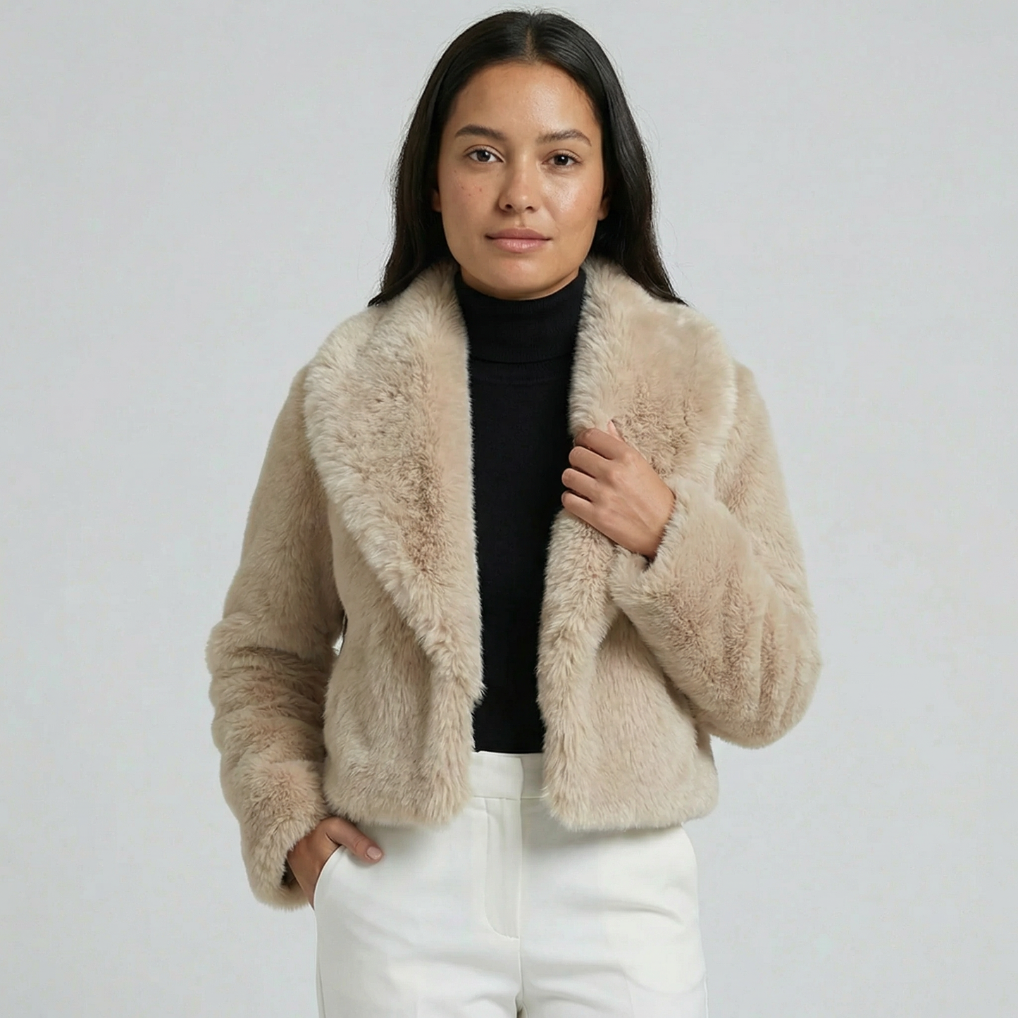 Eloria | Faux Fur Coat Soft Elegant Style