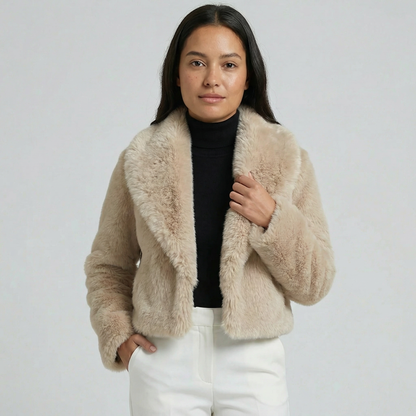 Eloria | Faux Fur Coat Soft Elegant Style