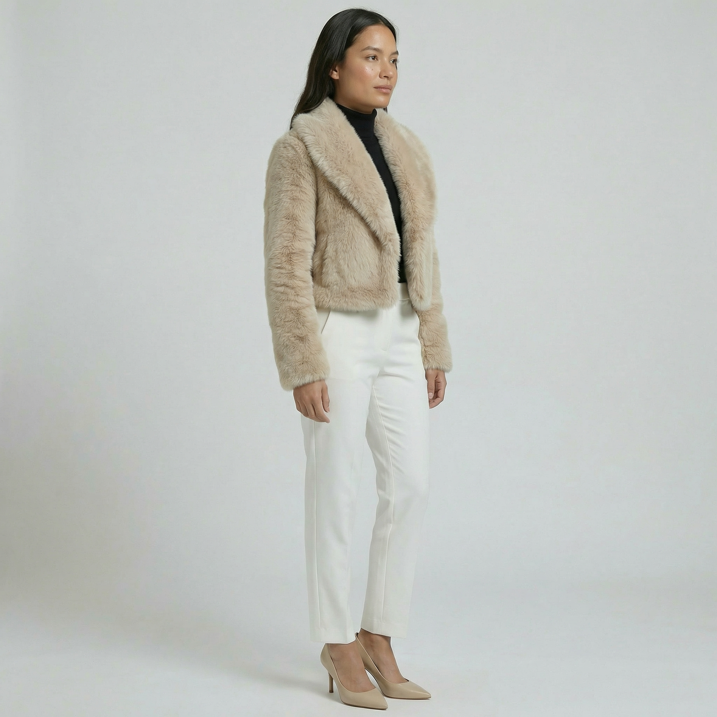 Eloria | Faux Fur Coat Soft Elegant Style
