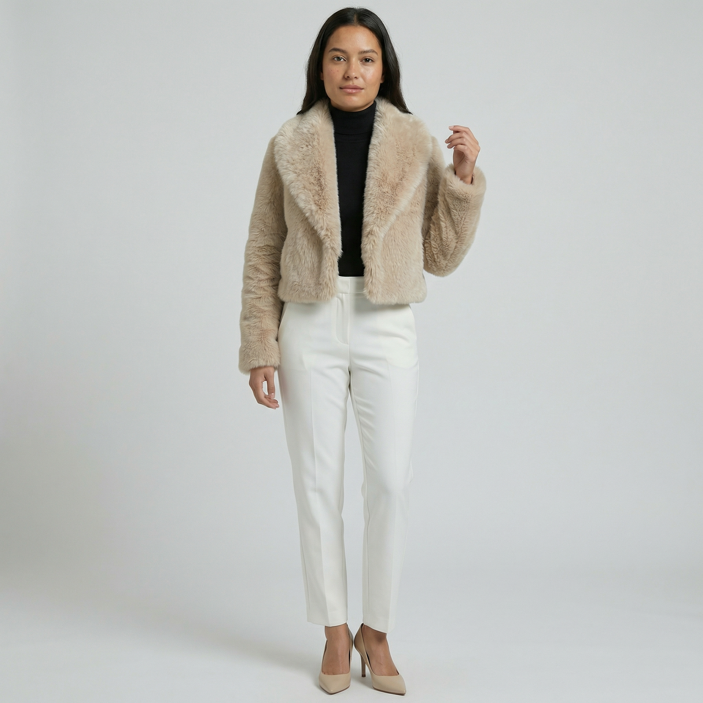Eloria | Faux Fur Coat Soft Elegant Style