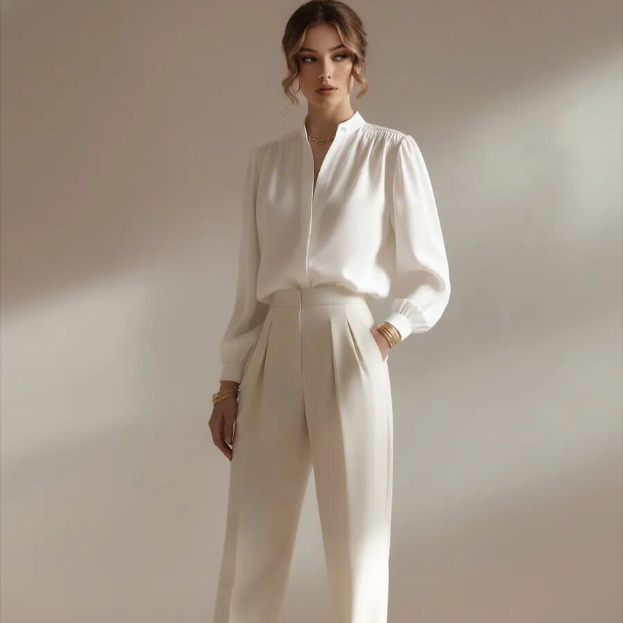 Juliette | Women's Long Sleeve Satin Shirt
