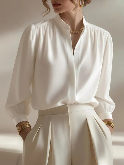 Juliette | Women's Long Sleeve Satin Shirt