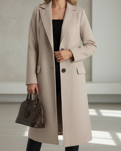 Isabeau | Single-Breasted Tailored Trench Coat