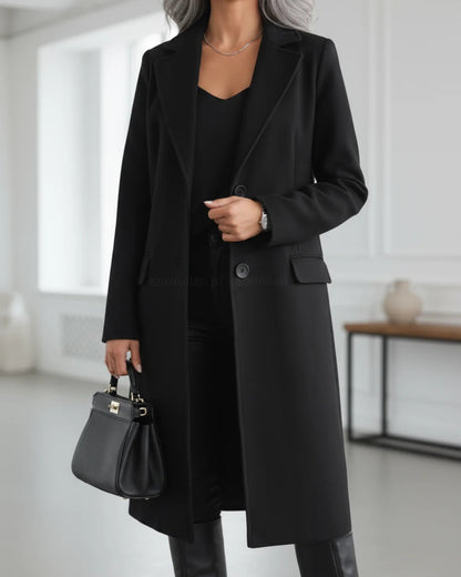 Isabeau | Single-Breasted Tailored Trench Coat