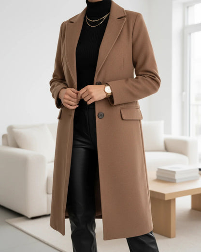 Isabeau | Single-Breasted Tailored Trench Coat