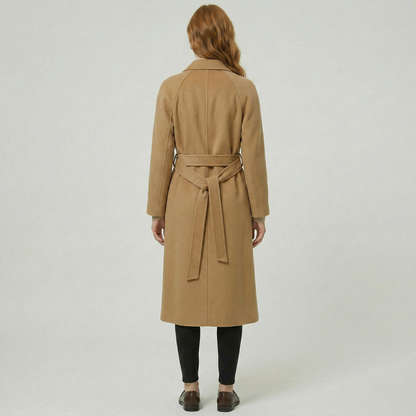 Genevieve | Belted Wool Long Coat