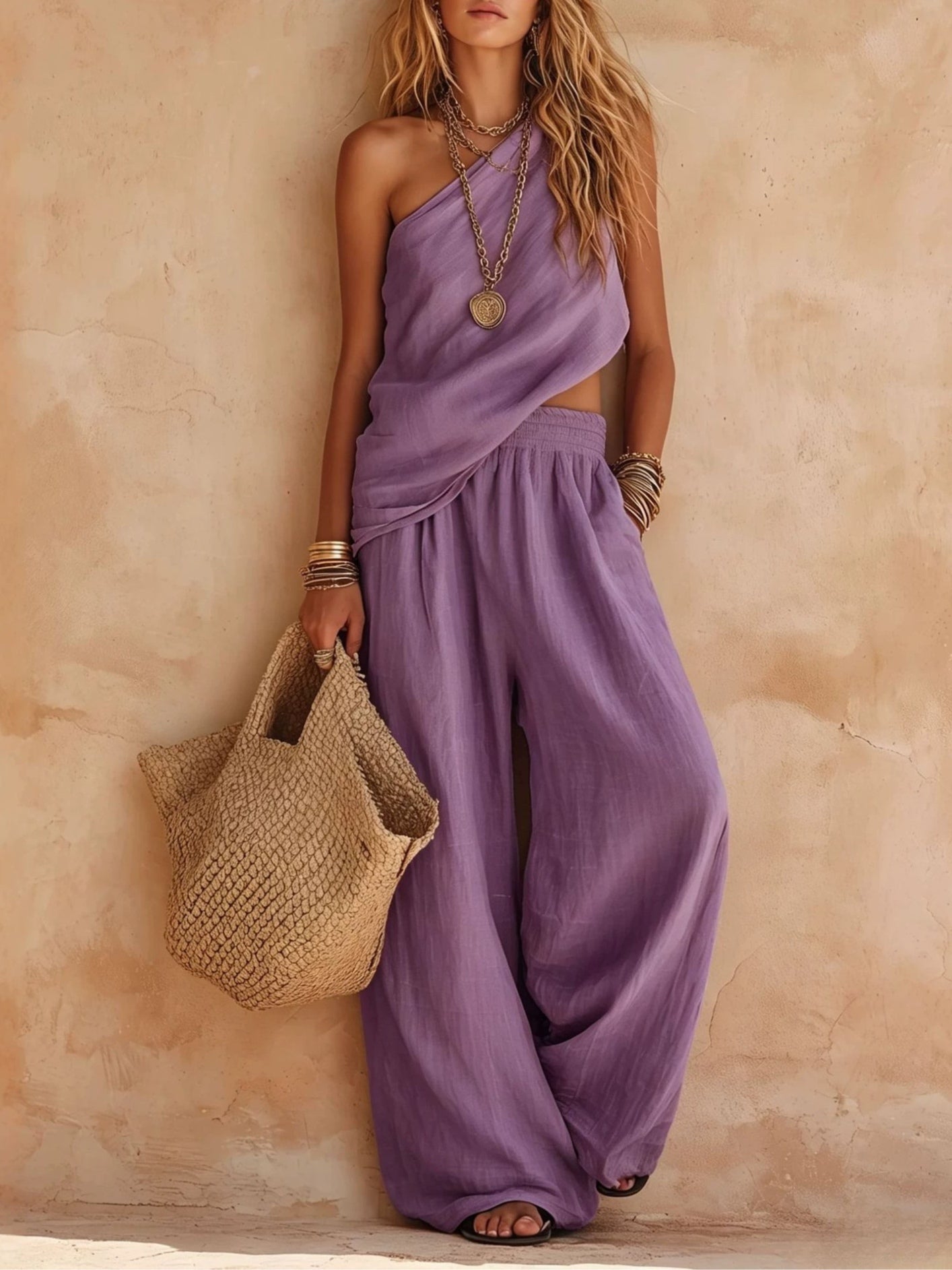 Alix | Women's One Shoulder Cutout Jumpsuit